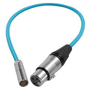 Kondor Blue Mini XLR to XLR for Blackmagic Pocket 4K/6K Camera - Blue - 40cm