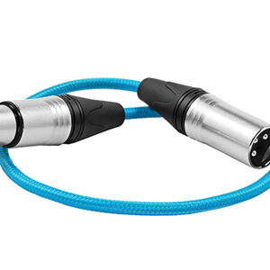 Kondor Blue 45cm Male XLR to Female XLR Audio Cable for On-Camera Mics
