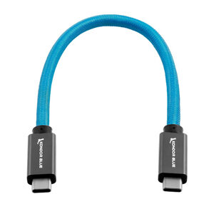 Kondor Blue USB C to USB C High Speed Cable for SSD Recording - 21.5cm