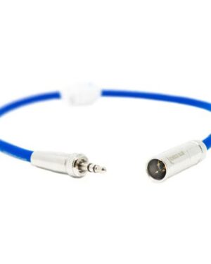 Kondor Blue Mini XLR to 3.5mm Locking Screw Mini Plug for Lavalier Mics and BMPCC 4K/6K - Blue