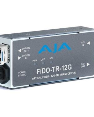 AJA FiDO-TR-12G 1-Channel 12G-SDI/LC Single-Mode LC Fiber Transceiver