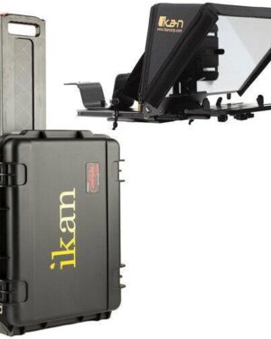 Ikan Elite V2 Universal Tablet Teleprompter for iPad and Pro with Rolling Hard Case