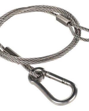 Ikan Safety Cable Wire with Carabiner 60cm