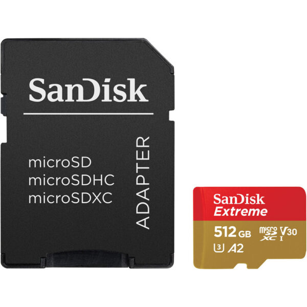 SanDisk Extreme microSDXC 1TB 190MB/s R 130MB/s W UHS-I U3 C10 V30 A2 Card - Image 3