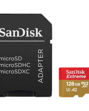 SanDisk 128GB Extreme PRO microSDXC UHS-1 with Adapter