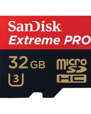 SanDisk 32GB Extreme PRO UHS-I microSDHC Memory Card (U3, Class 10)