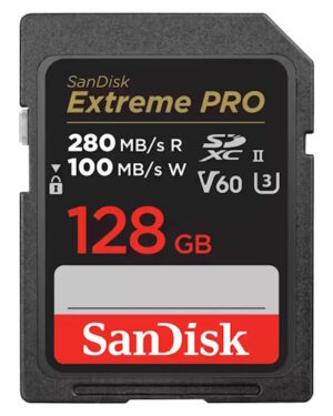 SanDisk 128GB Extreme PRO SDXC UHS-II Memory Card