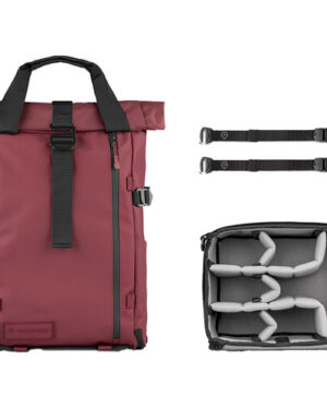 Wandrd PRVKE V4 Backpack Photo Bundle (Rhone Burgundy, 21L)