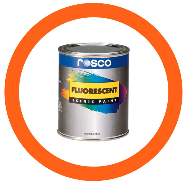 Rosco 5781 Orange Flourescent Paint - 3.79L