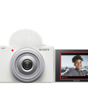 Sony ZV-1F 20MM Vlog Camera with Directional Mic - White