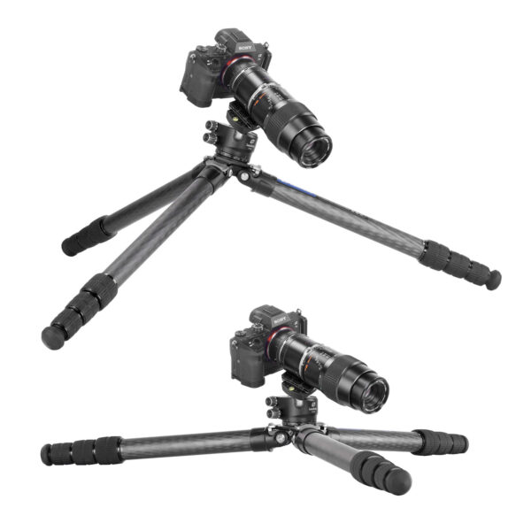 Leofoto LS-324C Ranger Series 4 Section Carbon Fibre Tripod with LH-40LR (Lever Release) Ball Head - Image 3