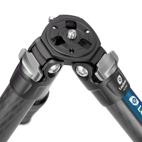 Leofoto LS-324C Ranger Series 4 Section Carbon Fibre Tripod with LH-40LR (Lever Release) Ball Head - Image 6