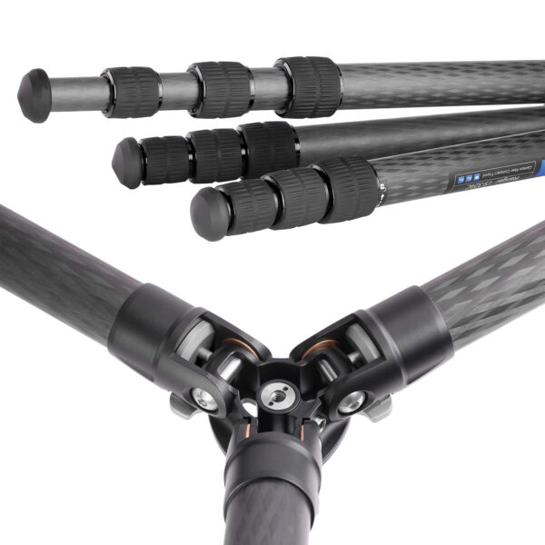 Leofoto LS-324C Ranger Series 4 Section Carbon Fibre Tripod with LH-40LR (Lever Release) Ball Head - Image 5