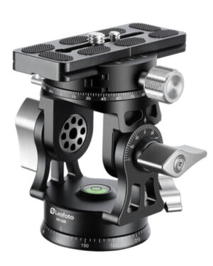 Leofoto VH-30R 2-Way Monopod Head with Panning Clamp and PU-100D Plate