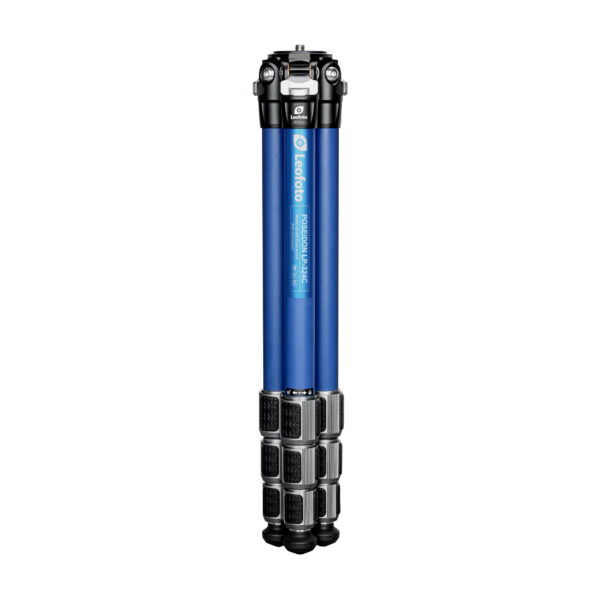 Leofoto LP-324C Poseidon Series 4 Section Water Resistant Carbon Fibre Tripod with Blue LH-40LR Ball Head - Image 4