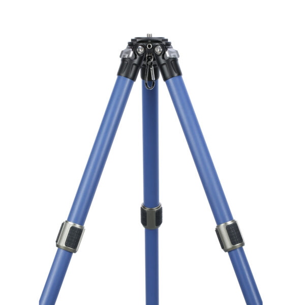 Leofoto LP-324C Poseidon Series 4 Section Water Resistant Carbon Fibre Tripod with Blue LH-40LR Ball Head - Image 5