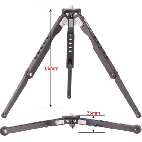 Leofoto MT-03 Table Top 2 Section Tripod with MBC-20 Inverted Ball Head - Image 2
