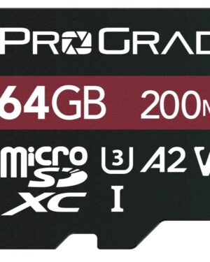 ProGrade Digital 64GB MicroSDXC UHS-I V30 Memory Card (Strontium) - PGMSD64GBSPNA