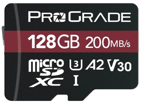 ProGrade Digital 128GB MicroSDXC UHS-I V30 Memory Card (Strontium) - PGMSD128GBSPNA