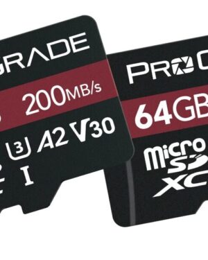 ProGrade Digital 64GB MicroSDXC UHS-I V30 Memory Card, 2 Pack (Strontium) - PGMSD64GBSP2NA