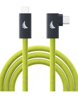 Angelbird USB-C 3.2 Solid Flex Tether Cable Right-Angle Lime 4.5m / 14.8ft