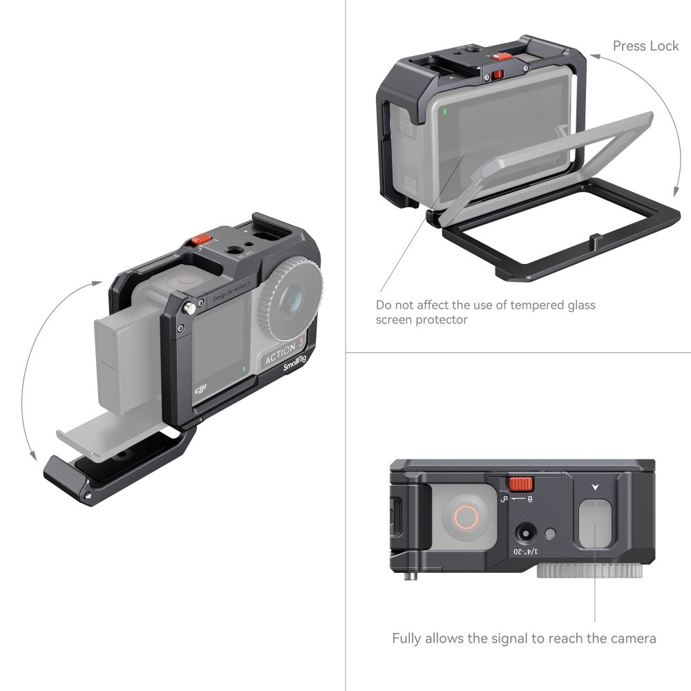 SmallRig Cage for DJI Osmo Action 3 4119 - Image 4