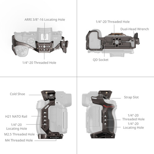 SmallRig “Night Eagle” Cage for Nikon Z5II / Z7 / Z6 / Z7II / Z6II / Z5 5258 - Image 4
