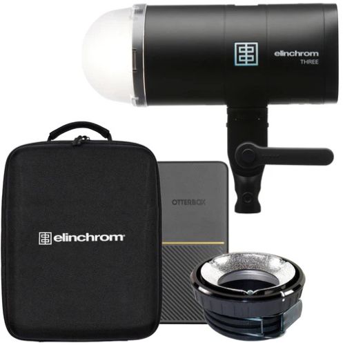 Elinchrom Three Single Flash Kit + Free 18w Power Bank