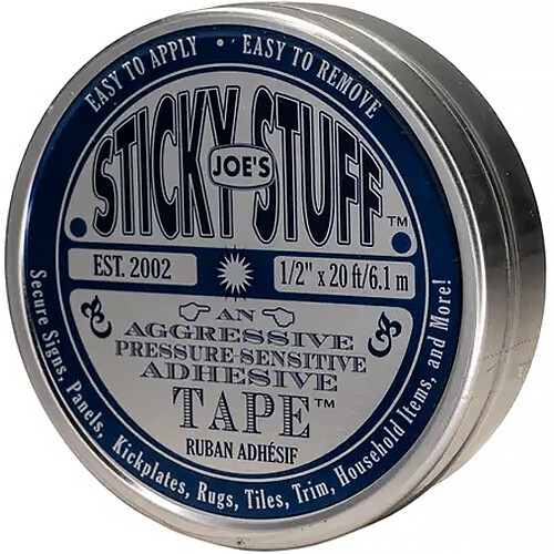 Joes Sticky Stuff 12mm x 6.1m Clear Blue Label Tin