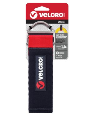 Velcro Easy Hang Stretch Storage Strap Medium 24in x 2in strap, black