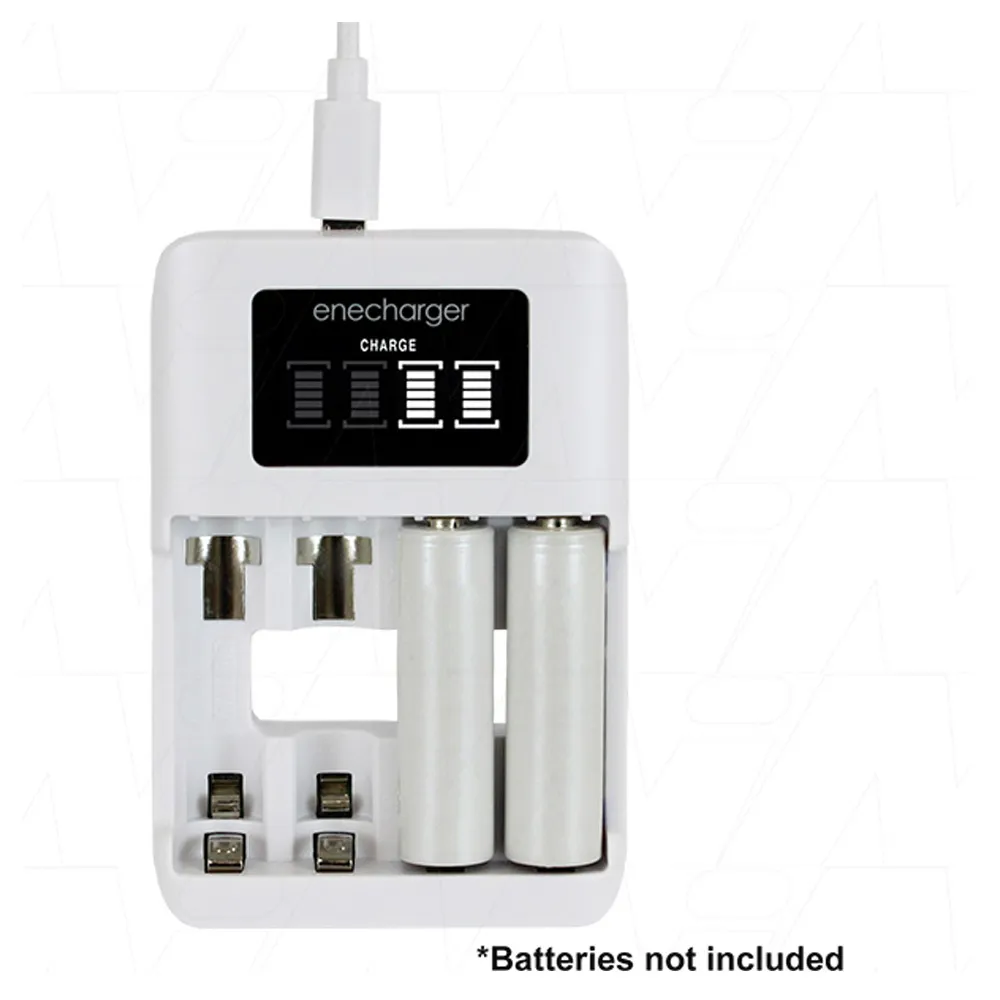 Enecharger 4 Cell Fast Charger AA/AAA Nimh USB