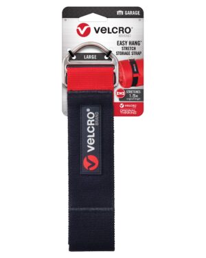 Velcro Easy Hang Stretch Storage Strap Large 30in x 2in strap, black