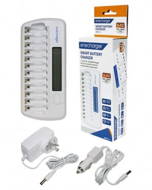 Enecharger JBC017-11 12 Cell Automatic Quick Charger / Discharger for 1-12 AA & AAA NiMH Cells