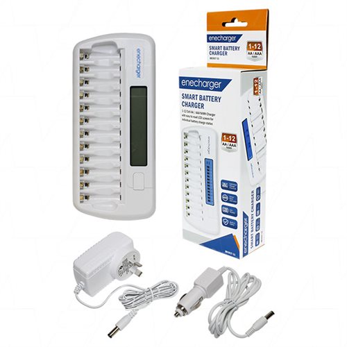 Enecharger JBC017-11 12 Cell Automatic Quick Charger / Discharger for 1-12 AA & AAA NiMH Cells