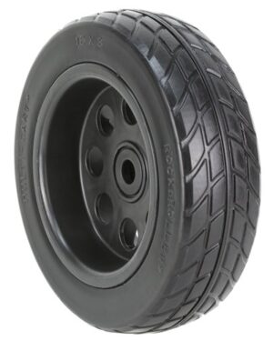 Rocknroller R-Trac Rear Wheel with Offset Hub - Black (2pk replacement for R12 STEALTH Cart)