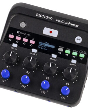 Zoom PodTrak P4next Portable Multitrack Podcast Recorder