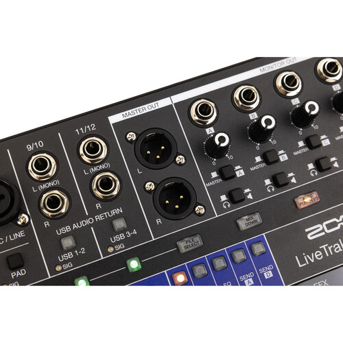 Zoom LiveTrak L12next 14x4 Digital Mixer and Recorder - Image 12