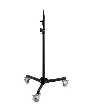 Proaim 5/8" Folding Wheel Base Stand for Lights & Studio Photography | Max. Height: 8.6 Feet
