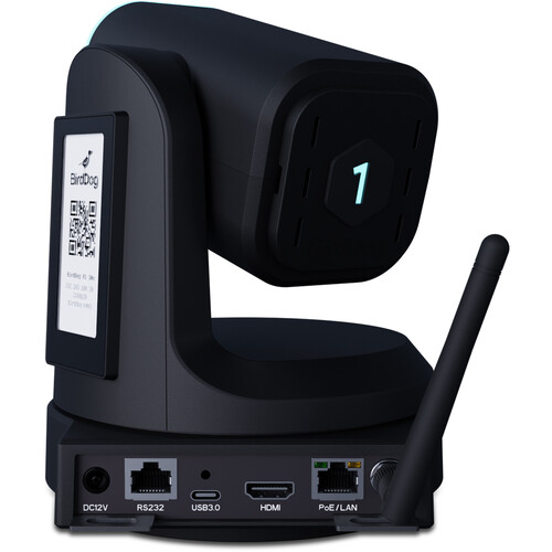 BirdDog X1 PTZ Camera with 30x Optical Zoom - Black - Image 4