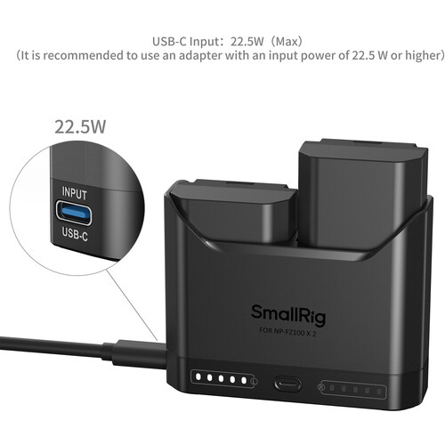 SmallRig NP-FZ100 Camera Battery Charger Kit - Image 3