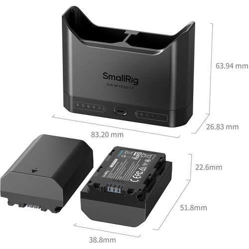 SmallRig NP-FZ100 Camera Battery Charger Kit - Image 7