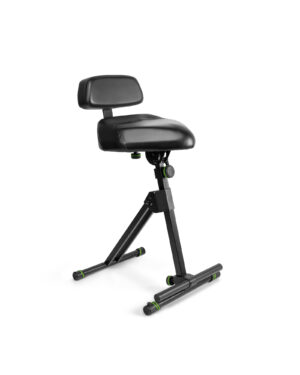 Gravity GFMSEAT1BR Height Ad Stool W/ Foot & Backrest