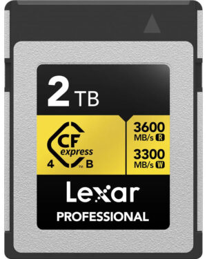 Lexar 2TB Professional GOLD CFexpress 4.0 Type B Memory Card