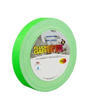 Stylus 511 Fluoro/Neon Gaffer Tape 12mm x 45m GREEN