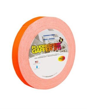 Stylus 511 Fluoro/Neon Gaffer Tape 12mm x 45m ORANGE