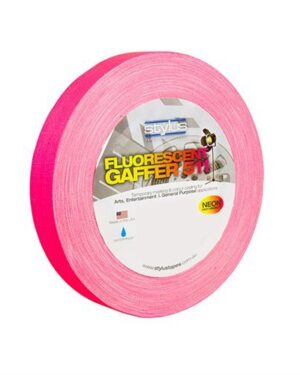 Stylus 511 Fluoro/Neon Gaffer Tape 12mm x 45m PINK