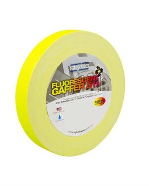 Stylus 511 Fluoro/Neon Gaffer Tape 12mm x 45m YELLOW