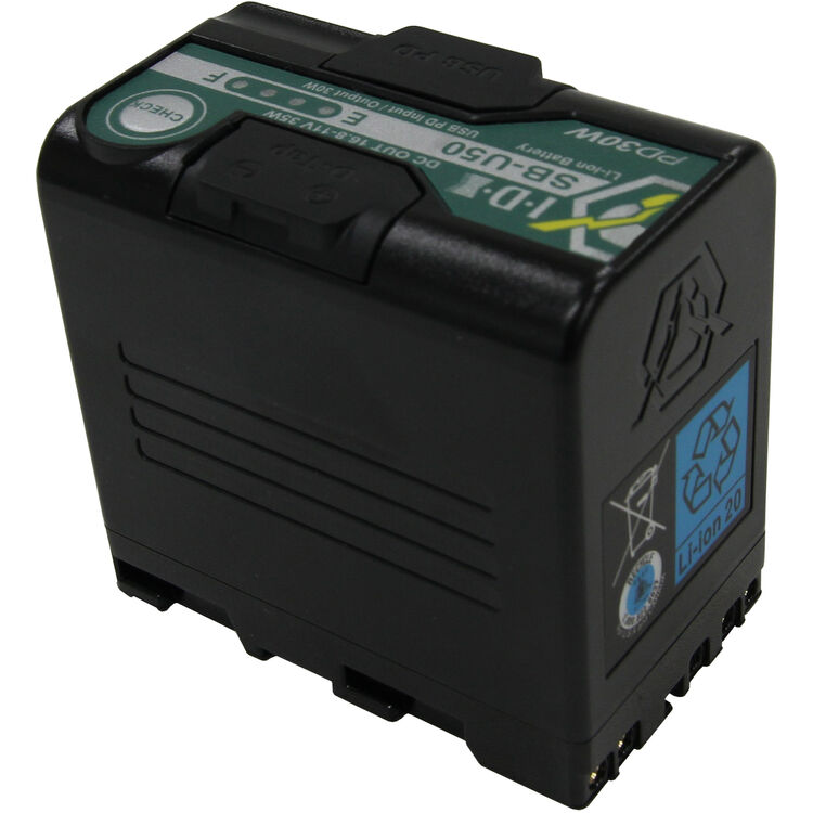 IDX SB-U50 PD Sony BP-U Lithium-Ion Battery (48Wh) - Image 2