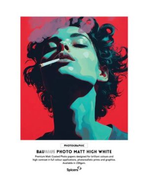 Bauhaus Photo Matt High White 230gsm 1120mm x 30m