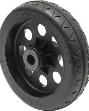 Rocknroller 8"x2" R-Trac Symtrcl Whl, BLK (fits R12 Stealth cstr)